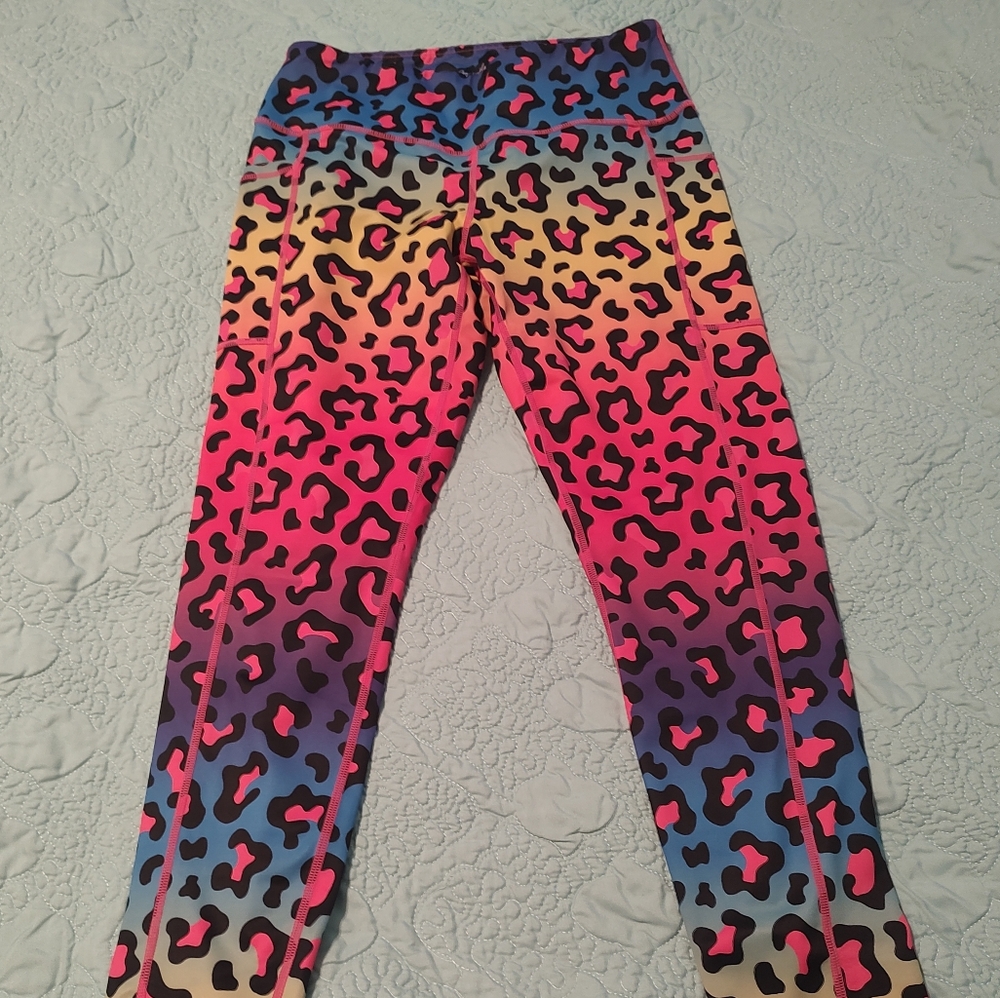 Full length Rainbow Cheetah Constantly Varied Gear leggings